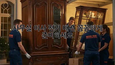 사무실 이사? 전기 배선 꼼꼼하게 준비하세요!